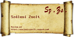 Szélesi Zsolt névjegykártya
